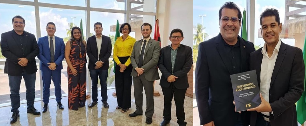 Presidente Auriney Brito recebe visita institucional da Diretora do Fórum Trabalhista do Amapá